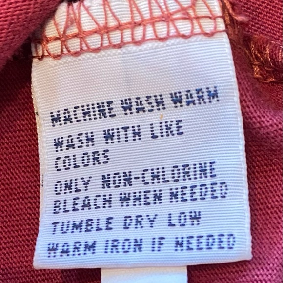 Polo by Ralph Lauren Men’s Small Maroon V-Neck 100% Cotton Short Sleeve T-Shirt - Picture 8 of 10